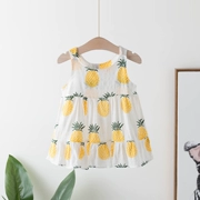 Váy bé gái mùa hè 2019 phiên bản Hàn Quốc cho bé sơ sinh nữ bé dứa in váy cotton - Váy