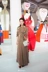 Châu âu và Mỹ cao cấp của phụ nữ mùa thu và mùa đông Liu Tao new mượt sáng bóng nhung tie belt eo dài coat coat