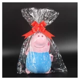 БОЛЬШОЙ кукольный упаковочный пакет, чтобы отправить цветы фруктовая корзина Прозрачная печать пластиковая подарочная сумка Big Bear Rose Dust -Presy Gift Gift Bag