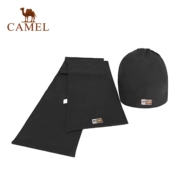 Thương hiệu lạc đà Camel Cap đan ấm áp Đàn ông và phụ nữ Mũ thể thao giản dị Khăn quàng cổ dệt kim hai mảnh