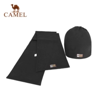 Thương hiệu lạc đà Camel Cap đan ấm áp Đàn ông và phụ nữ Mũ thể thao giản dị Khăn quàng cổ dệt kim hai mảnh nón lưỡi trai nam