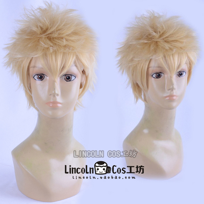 taobao agent Goddess Different Record 5 Persona5 Sakamoto Longshi character styling short hair milk gold cos wig