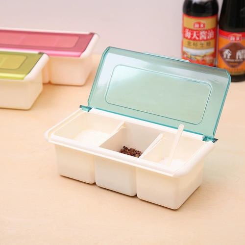 Fashion Flip Plastic Seeding Box Care Cassing Bottle Boild Box Sale Cans с Spoon Fashion Kitchen Suppors