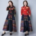 Phong cách dân tộc của phụ nữ cổ điển nút đĩa cổ đứng Tang suit 2021 new xuân mỏng áo nịt len ​​ngắn áo sơ mi cotton và vải lanh - Áo sơ mi