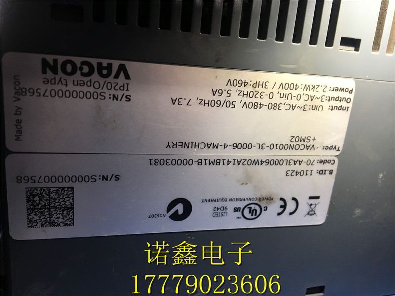 (중고)Weiken 인버터 VACON0010-3L-0003-4+EMC2+QPES+DLIT/-[891loj]