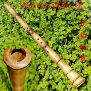 L51101G điều chỉnh cây nguyệt quế già tre cắt Tang Khẩu shakuhachi Nanyu Yuping sừng lớn miệng tre bè bè chơi nhạc cụ - Nhạc cụ dân tộc