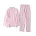Nữ vải nỉ cotton nhung dài tay quần tây pyjama phục vụ tại nhà phù hợp với mùa thu đông ấm áp cardigan với kích thước lớn - Cha mẹ và con