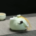 Ấm siêu tốc Cup Ấm trà gốm Kung Fu Bộ trà Một nồi Hai ly Văn phòng di động Bộ trà du lịch Logo tùy chỉnh - Trà sứ Trà sứ
