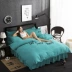 Màu sắc tinh khiết 1,5 1,8 m m giường cọ đơn giản mảnh đơn Simmons nệm phủ bụi phủ giường - Trang bị Covers Trang bị Covers