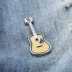 Guitar trâm dễ thương phim hoạt hình Nhật Bản tròn hợp kim guitar thời trang huy hiệu túi Messenger trang trí cá tính pin nhỏ - Trâm cài ghim cài áo vest nam Gucci Trâm cài