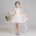 Đầm công chúa váy công chúa váy trắng cô gái váy dạ hội sợi mịn dài lau đám cưới sinh nhật hoa cô gái - Váy trẻ em Váy trẻ em