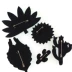 Thiết kế Pháp Bờ Tây Hoa Kỳ theo chủ đề Tay Thêu California Thơ Cactus Sa mạc Gió Trâm