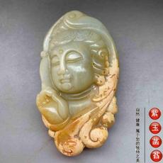 Украшения на руку 老玉古玩玉石观音菩萨手把件小摆件清仓包邮016