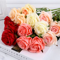 Hoa giả mô phỏng hoa hồng đơn hoa anh đào cẩm chướng phòng khách trang trí nhà hoa cắm hoa trang trí đám cưới - Hoa nhân tạo / Cây / Trái cây giá lan giả hạc rừng