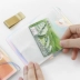 Gói thẻ laser siêu cháy nhỏ Sách đỏ khuyến nghị Hàn Quốc nhỏ nhỏ đa thẻ gạo nhỏ cầm tay ví da nam cao cấp Chủ thẻ