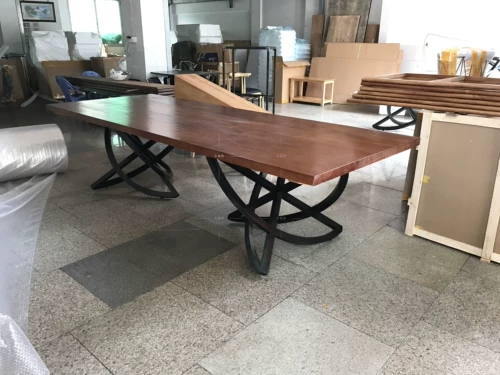 Северная журнальная мебель с твердым деревянным столом творческого стола офис дизайнер дизайнерский рабочий стол персонализированный длинный стол