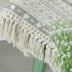 retro phòng ngủ cạnh giường ngủ chăn thảm thảm giường công nghiệp máy bông rửa đan dải hình chữ nhật Bắc Âu - Thảm