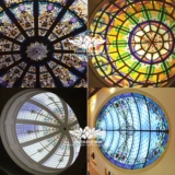 Индивидуальная мечеть, Art Glass Big Dome Lobby Hotel Потолочный дуплекс открытый круговой потолок.