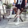 2018 mùa hè mới Hàn Quốc phiên bản của vớ đàn hồi ống dài nữ khởi động thoáng khí cao để giúp bóng đá vớ một của phụ nữ giày ins giày boot đen