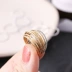 Nhẫn siêu thanh in đơn giản nối đuôi nhẫn nhẫn ngón tay nhỏ phù hợp với phiên bản Hàn Quốc của nhẫn nữ thời trang hipster cá tính - Nhẫn
