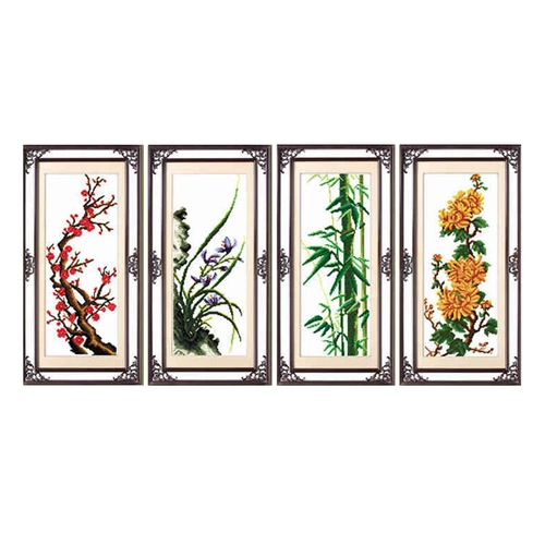 Meilan Bamboo Chrysanthemum Crossing 2023 Новая линейная вышива