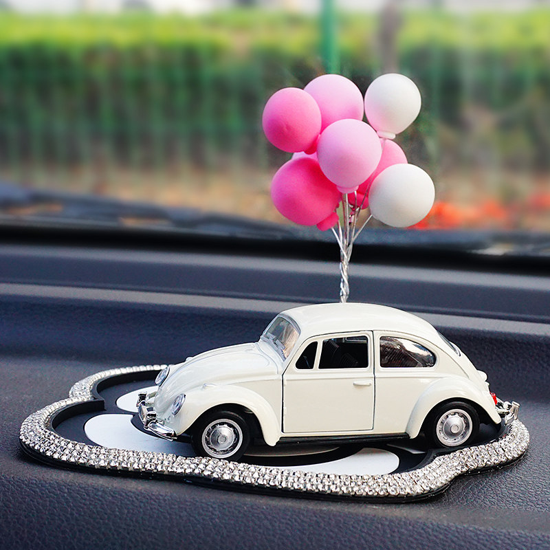可爱气球老爷车创意车模汽车摆件