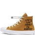 Converse All Star đổi màu lúa mì bảo vệ môi trường cao cho nam và nữ giày vải 164918C - Plimsolls giày thể thao nam adidas Plimsolls