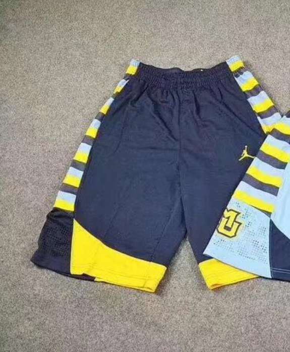 Marquette Light BlueNCAA sponsor U.S.A college student Basketball league match player motion shorts Oregon  Kentucky
