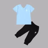 Детский комплект для мальчиков, боди, летняя спортивная одежда для раннего возраста, короткий рукав