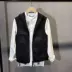 2017 mùa thu mới màu rắn casual knit vest nam quần áo gió pocket hoang dã xu hướng Hàn Quốc phiên bản của áo trùm đầu áo khoác len nam trung niên Dệt kim Vest