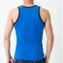 Tương phản nam vest mùa hè chặt chẽ bông mỏng cơ thể tập thể dục rào cản đáy thanh niên căng áo sơ mi Áo vest cotton