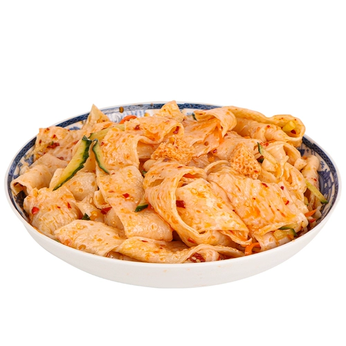 Сухая кожа с лапшой холодная кожа катящаяся лапша.