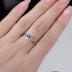 S925 sterling silver ring nữ mô hình sống đơn giản Nhật Bản và Hàn Quốc phiên bản của nữ hôn nhân mô phỏng chiếc nhẫn kim cương vàng trắng và bạc trang sức mở