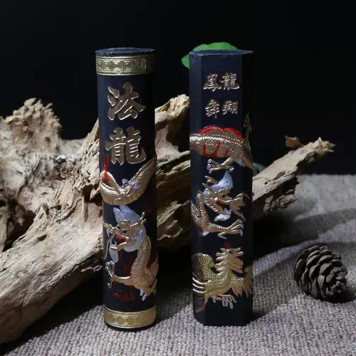 Hui Mo Lao Hu Kaiwen Longxiang Fengwu Литература Четыре сокровища, фунт больших чернил, чернила, слитки, антикварные старые чернильные полоски