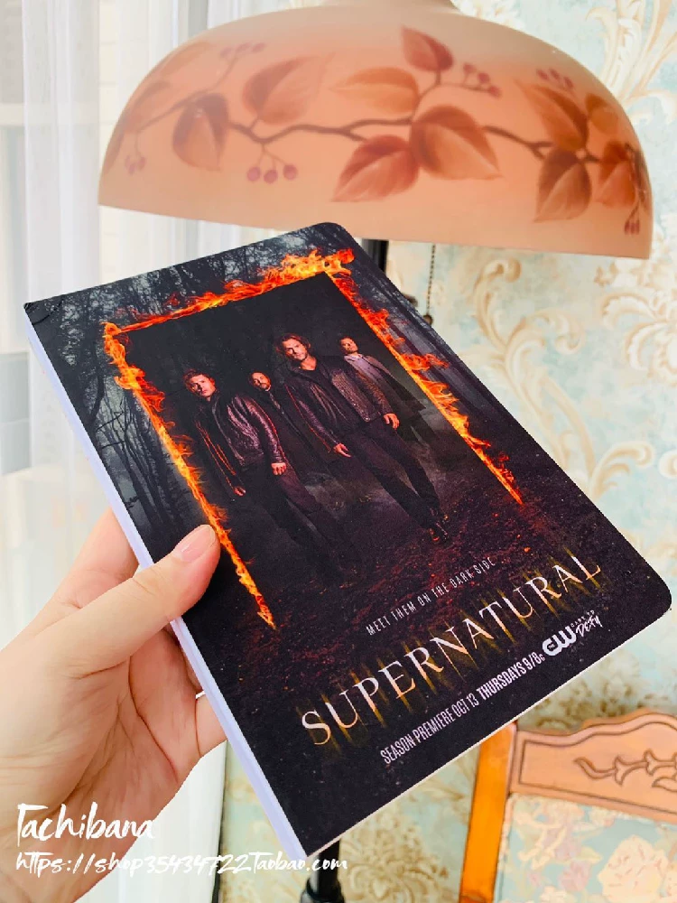 Твёрдый блокнот SPN A5 «Supernatural», жёсткая ламинированная обложка, 80 г, 160 стр.