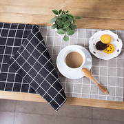Vải bát mat phong cách Châu Âu bảng mat cách nhiệt pad dày bông vải lanh chống bỏng khăn trải bàn placemat phía tây mat coaster