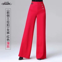 Новые (три пряжки впереди) женские брюки красные тонкие модели