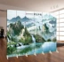 Nước chảy và nguồn của cải Guangjin phong cảnh sơn nền tường màn hình phân vùng thời trang phòng khách lối vào công ty khách sạn - Màn hình / Cửa sổ