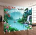 Nước chảy và nguồn của cải Guangjin phong cảnh sơn nền tường màn hình phân vùng thời trang phòng khách lối vào công ty khách sạn - Màn hình / Cửa sổ