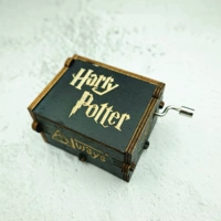 Деревянная крутящаяся маленькая музыкальная шкатулка, Гарри Поттер, xэллоуин, подарок на день рождения