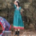 Trang phục mới của người Thổ Nhĩ Kỳ quần áo phụ nữ dân tộc Tân Cương Thanh Hải Hồ Vân Nam Lệ Giang váy du lịch ảnh váy dài - Váy dài