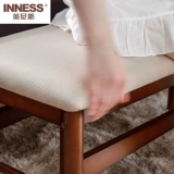 Ингнис сплошной дерево -табурет длинное стул диван для отдыха ткань простая современная туфель