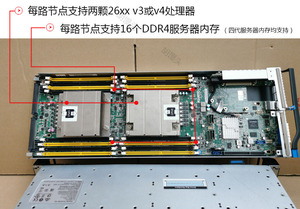 BBZ广达T41S刀片4子星X99四节点服务器DELL C6320 超微X10DRT-H