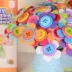 Trẻ em nút handmade bó hoa tự làm gói vật liệu mẫu giáo giáo dục đồ chơi cha mẹ trẻ em bé gái sáng tạo
