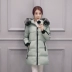 2018 Hàn Quốc phiên bản của lỏng bf dày bông của phụ nữ phần dài lớn cổ áo lông thú bông sinh viên áo khoác bông áo khoác mùa đông áo của phụ nữ quần áo Bông