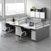 Nội thất văn phòng hiện đại đơn giản Nội thất văn phòng kết hợp bàn nhân viên vách ngăn 46 Bàn bốn nhân viên