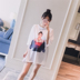 Thai sản mặc 2018 mùa hè mới in vòng cổ ngắn tay áo lỏng thời trang giản dị hoang dã phụ nữ mang thai ngắn tay T-Shirt Hàn Quốc shop đầm bầu đẹp Áo thai sản