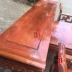 Đồ gỗ gụ Miến gỗ hồng mộc Miến Điện Zhongtang bộ bốn mảnh Vỏ trái cây gỗ hồng lớn chạm khắc cho bàn ghế Ganoderma - Bàn / Bàn
