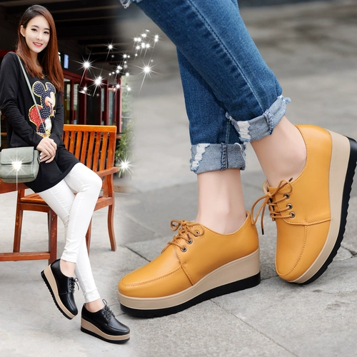 Туфли в английском стиле на платформе, повседневная обувь, коллекция 2021, тренд сезона, в британском стиле, из натуральной кожи