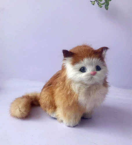 Реалистичная подвижная модель животного, реалистичный реквизит для фотографии, игрушка, кот, домашний питомец